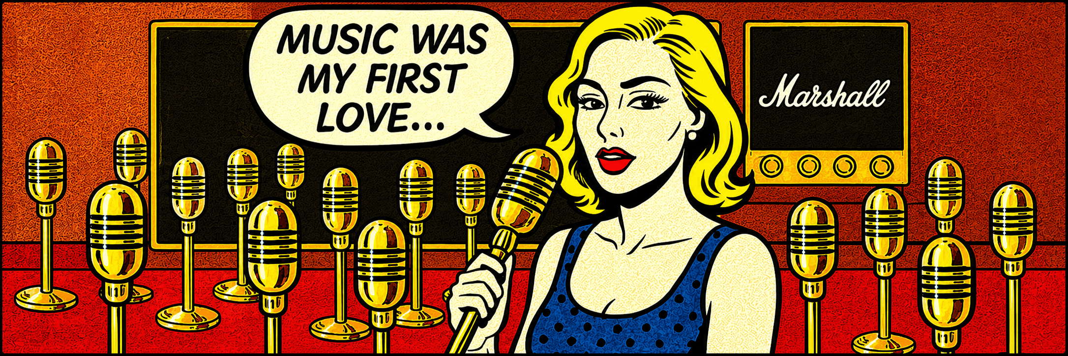 Music was my first love – Pop-Art-Illustration